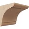 Ekena Millwork 10"W x 10"D x 10"H Wide Olympic Rough Cedar Woodgrain TimberThane Corbel, Primed Tan CORUR10X10X10OLYRCPR - alternate 1